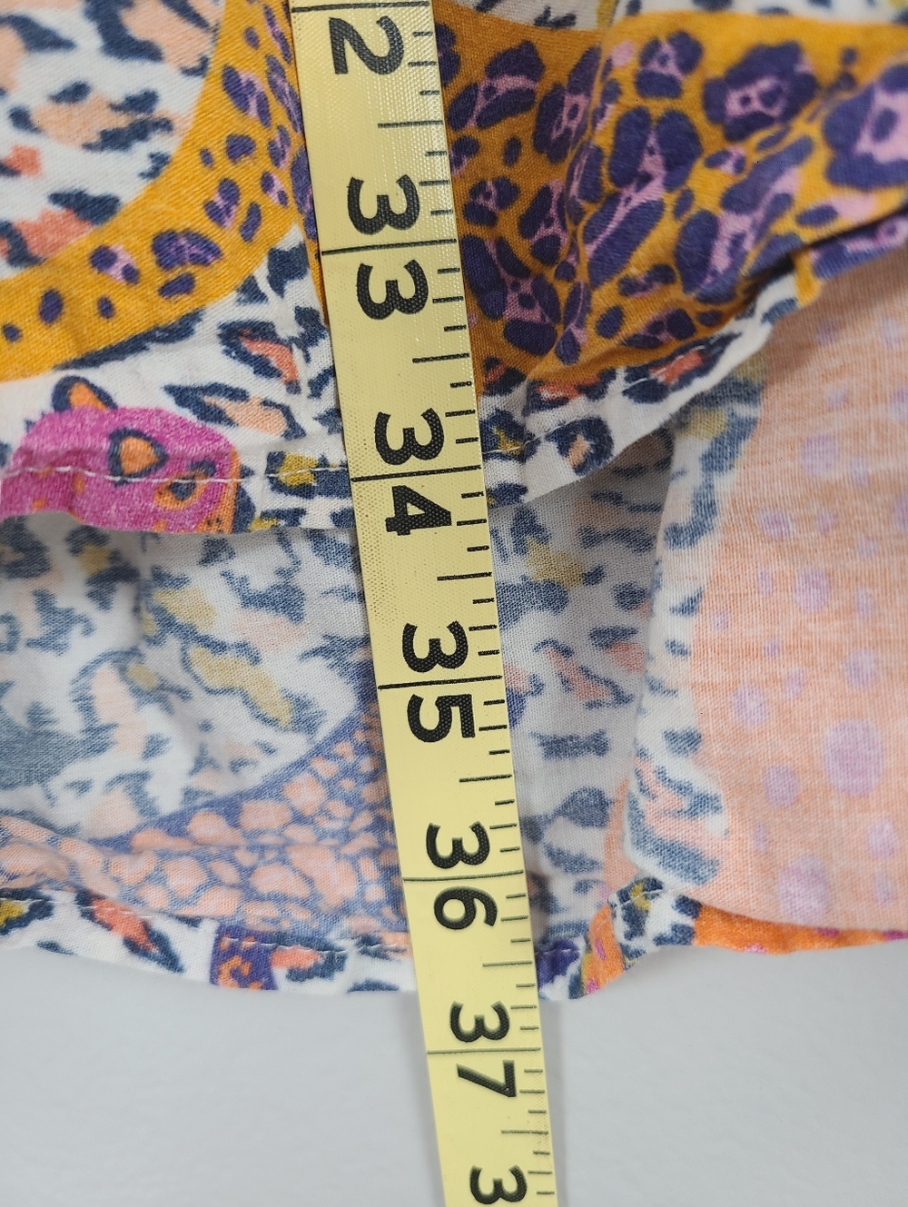 Anthropologie x Conditions Apply Multicolor Animal Tiger Tiered Tunic Dress XL - Picture 13 of 16